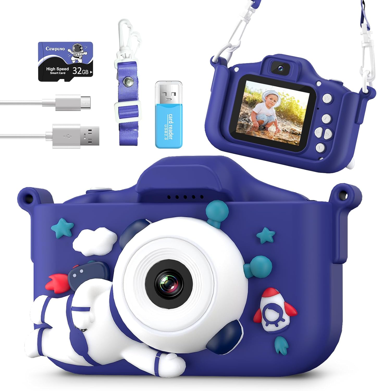Kids Camera Toys for 3-12 Years Old Boys Girls Children 1080P FHD Selfie Camera
