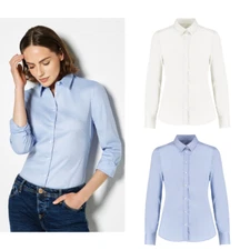 Kustom Kit Women's Tailored Fit Long-Sleeved Shirt KK782 Stretch Oxford Shirt