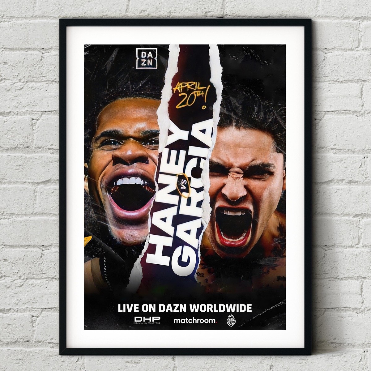Devin Haney Ryan Garcia 2024 Fight Poster Boxing Wall Art