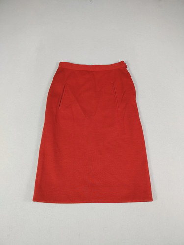 Sonia Rykiel, Sonia Rykiel Skirt Woman's Small Red New Wool Minimalist Vintage Elegant Comfort