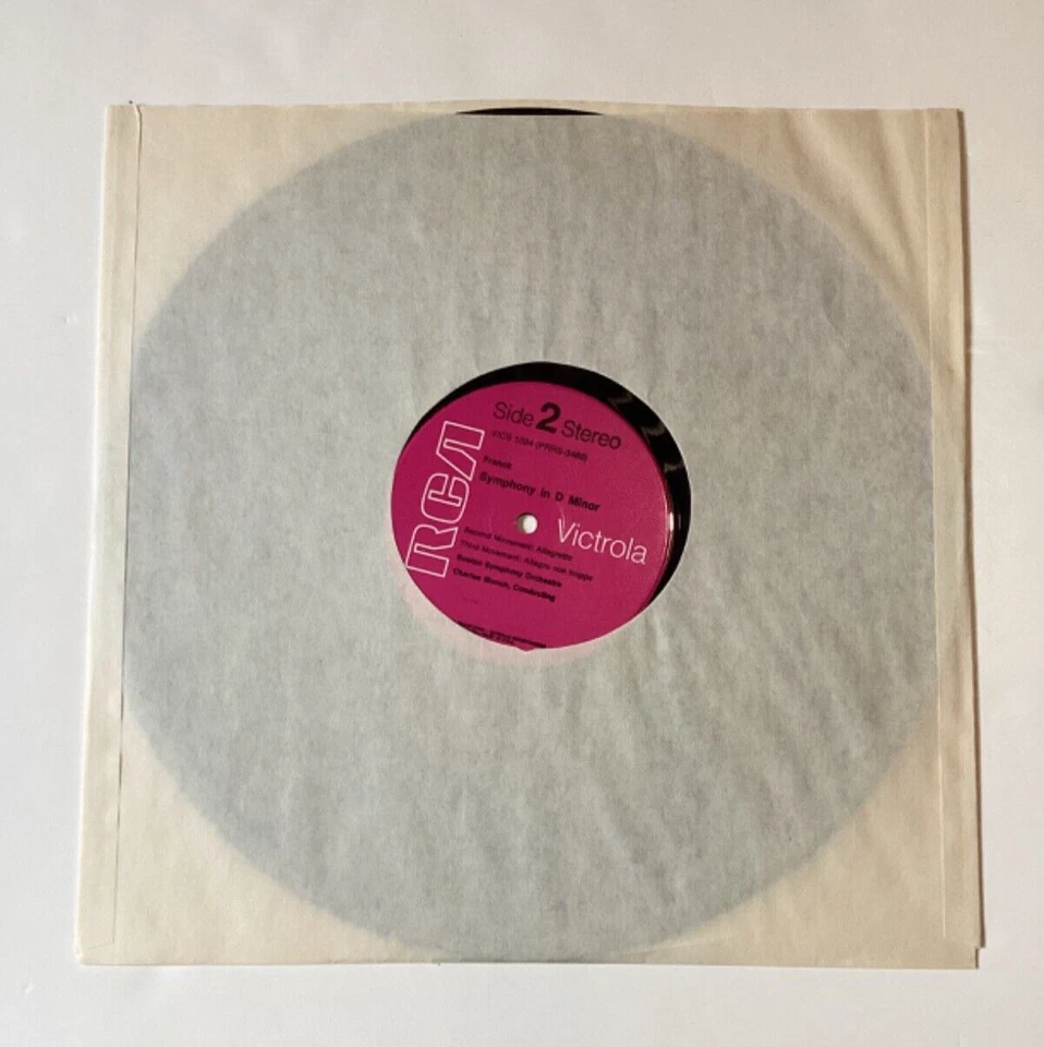 Franck Symphony ре минор виниловая пластинка 1958 / Charles Munch Boston Symphony - Изображение 4 из 4