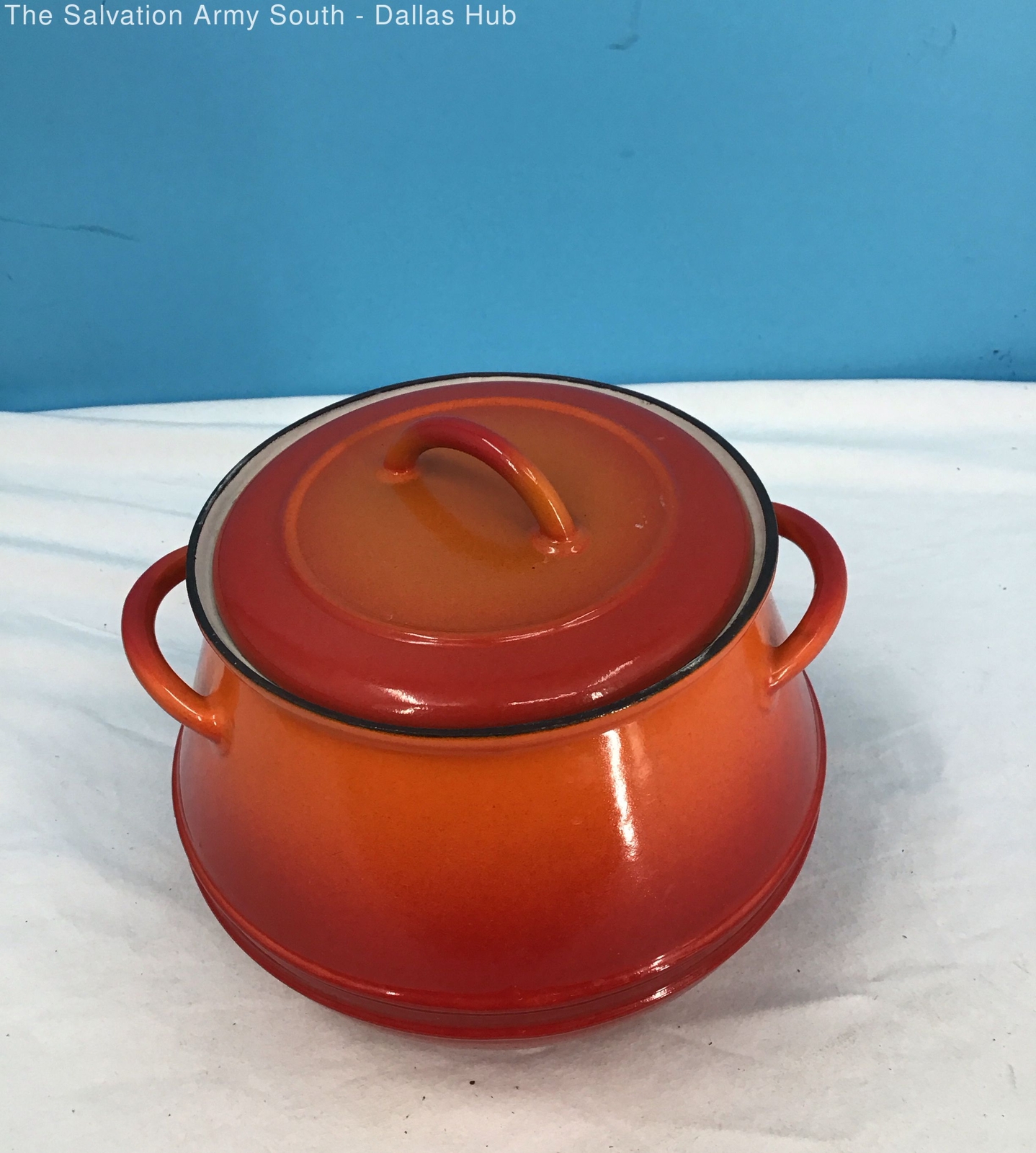 Belgium FE 3 Cast Iron Pot, Sunrise Orange And Red, eBay