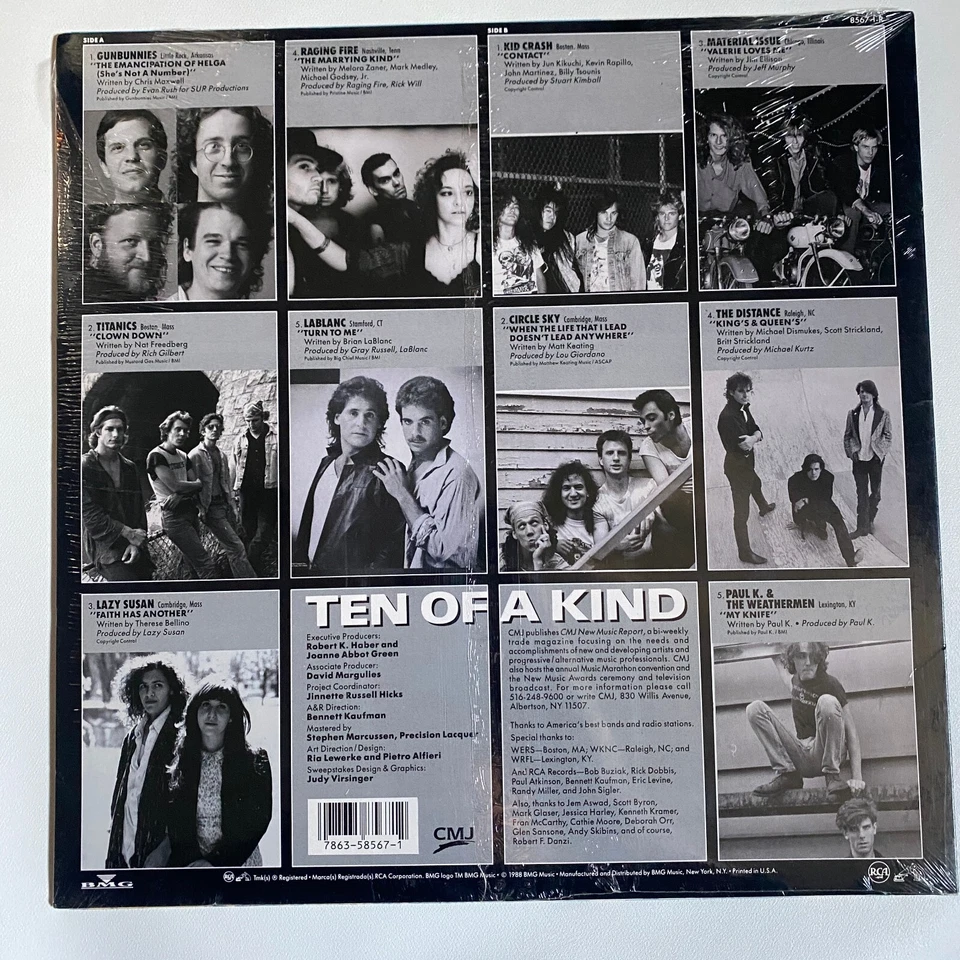 VARIOUS ARTISTS Ten Of A Kind 1988 CJM Entertainment Compilation LP SEALED - Image 2 of 2
