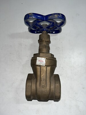 NIBCO 1-1/2'' D Gate Valve 125 SWP 200 CWP MSS SP-80 Solder Brass Bronze