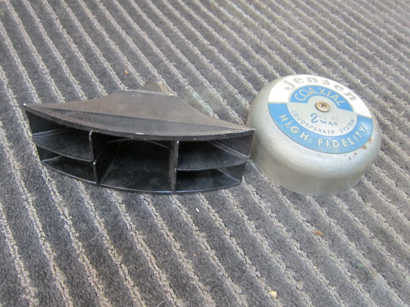 Vintage Jensen Coaxial Multicell horn and Magnet Cover, 1950s, USA