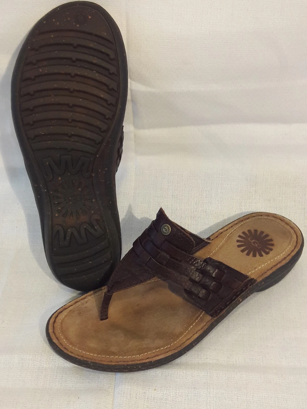 UGG Australia Jenaya 1007561 sandali donna pelle marrone tg 7