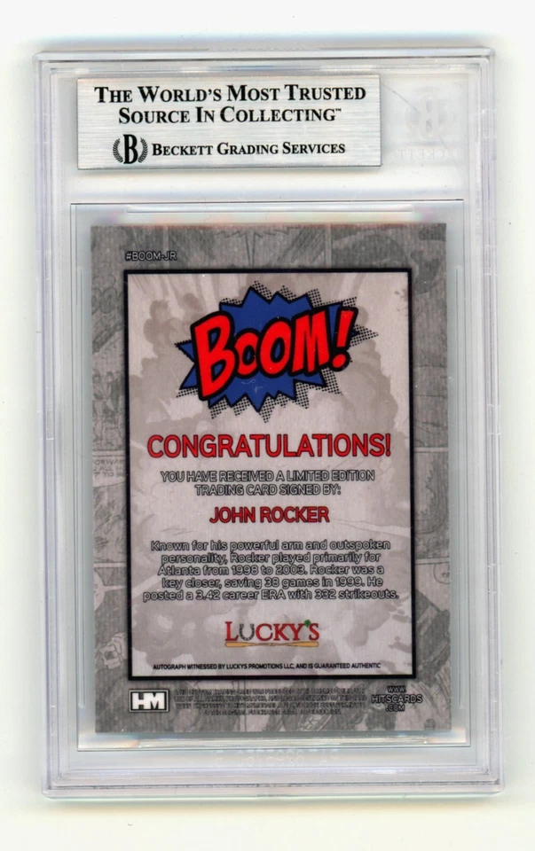 John Rocker 2024 Hits Memorabilia BOOM Silver Signed BGS BAS Auto Atlanta Braves - Image 2 of 2
