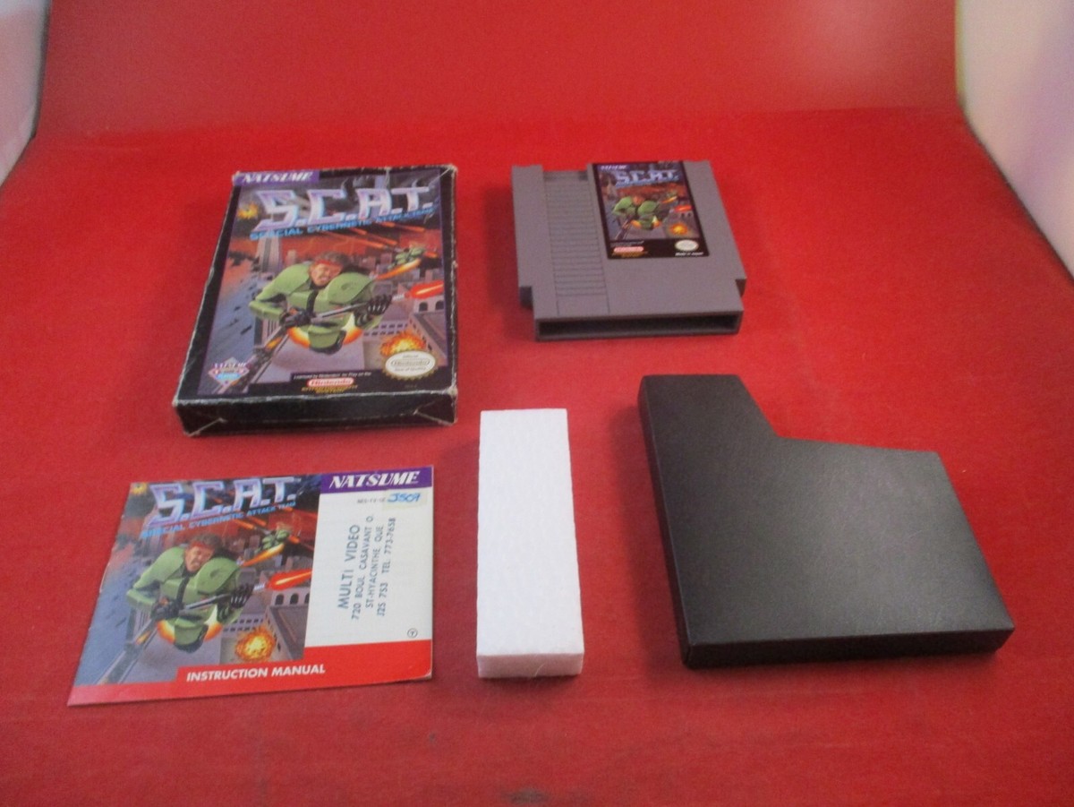 S.C.A.T. Special Cybernetic Attack Team (Nintendo NES) COMPLETE w
