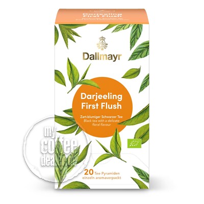 Dallmayr Tee Pyramide Darjeeling First Flush BIO 4 x 20 Beutel á 2.5g