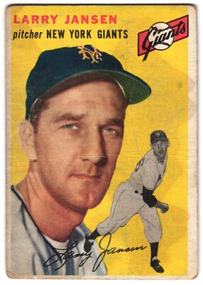 Larry Jensen 1954 Topps MLB Card # 200