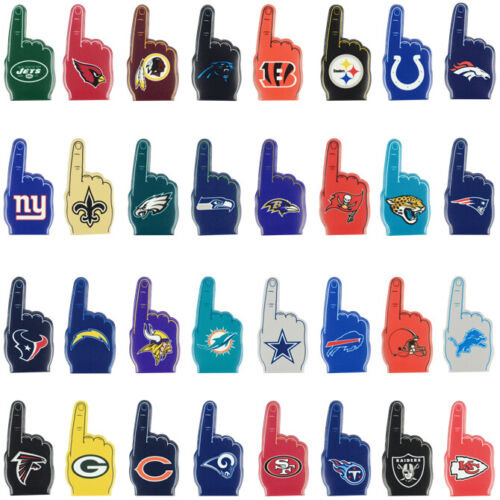 NFL We’re #1 Finger Puppet PICK YOUR TEAM 3'' x 1'' Party Favor Stocking Stuffer - Picture 1 of 1