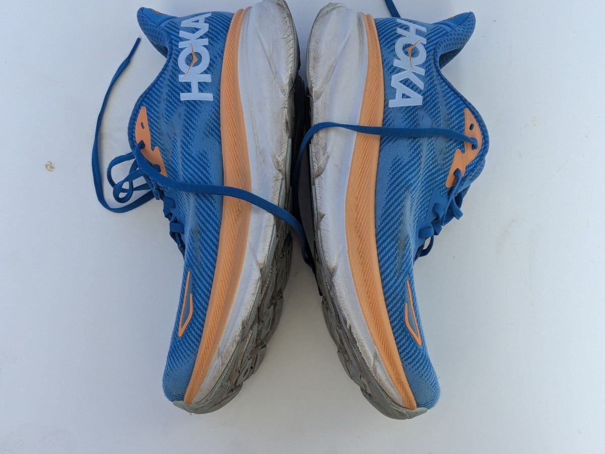 Hoka M Clifton 9, Blue/Orange, Mens Running Shoes-US 11D Mens | eBay