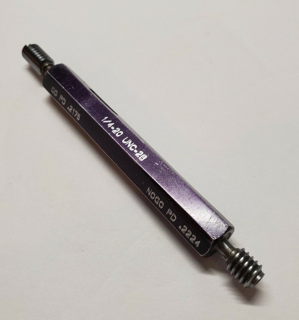 Osg 1 4 Unc 2b Thread Limit Gage For Sale Online Ebay