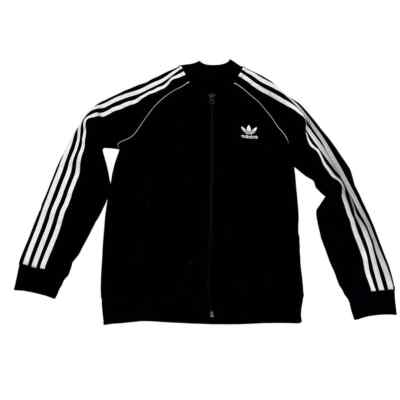 Adidas Black White Full Zip Sweatshirt | eBay
