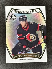 2021-22 UD SP Authentic Hockey Shane Pinto Spectrum FX RC Tier 2 unscratched