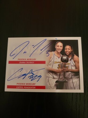 2008 WNBA Rittenhouse Diana Taurasi Cappie Pondexter Finals on card auto  - Picture 1 of 2