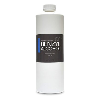 BENZYL ALCOHOL 32 oz. 1000 ML USP Grade in BPA free plastic container 