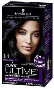 Detalles De Schwarzkopf Color Ultime Coloración De Cabello Crema 14 Zafiro Negro