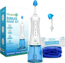 Nasal Irrigation System by Tilcare - Perfect Nasal Rinse Machine for Sinus & ...