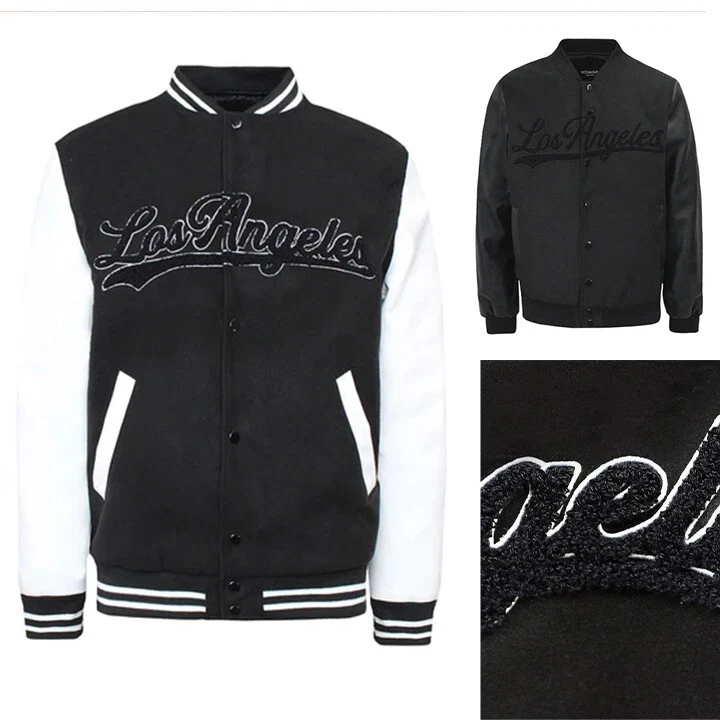 Victorious Men's Los Angeles Chenille Patch Satin Lining Varsity Jacket JK5072
Opens in a new window
