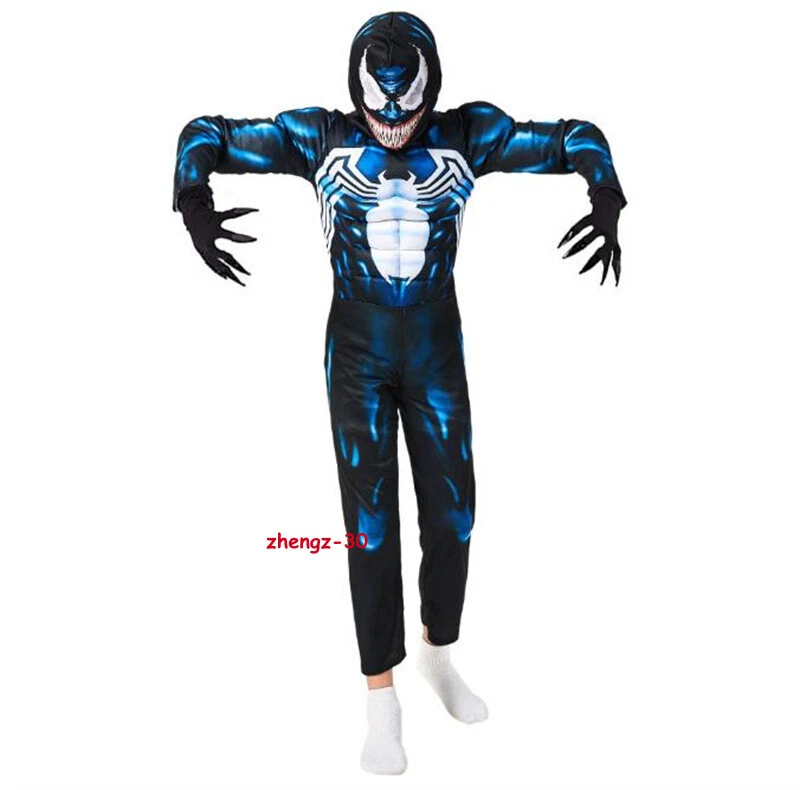 Disfraz de Superhéroe Disfraz de Veneno para Niños Conjunto Completo Conjunto de Fiesta de Halloween Foto 3 de 4