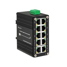 Industrial Gigabit 10 Ports Ethernet PoE Switch 8-Port 10/100/1000 Gigabit RJ45
