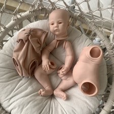 17" Reborn Baby Doll Kit Meadow Newborn Soft Lifelike Blank Mold with Girl Gift