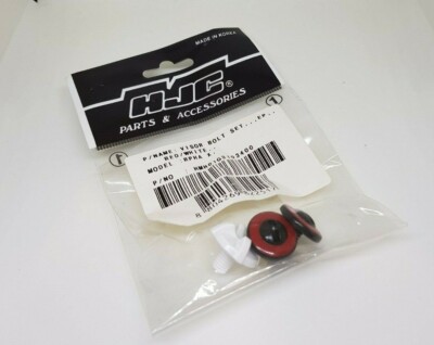 HMH01G3103400 SCREW KIT VISOR BOLT SET WHITE RED BLACK HELMET HJC RPHA-X