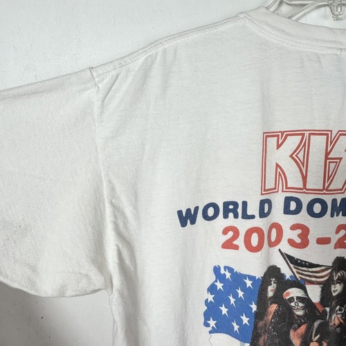 KISS Vintage T-shirt Kick ‘Em In The Teeth Concert 2003-04 Tour Gildan Sz Large - Picture 15 of 24
