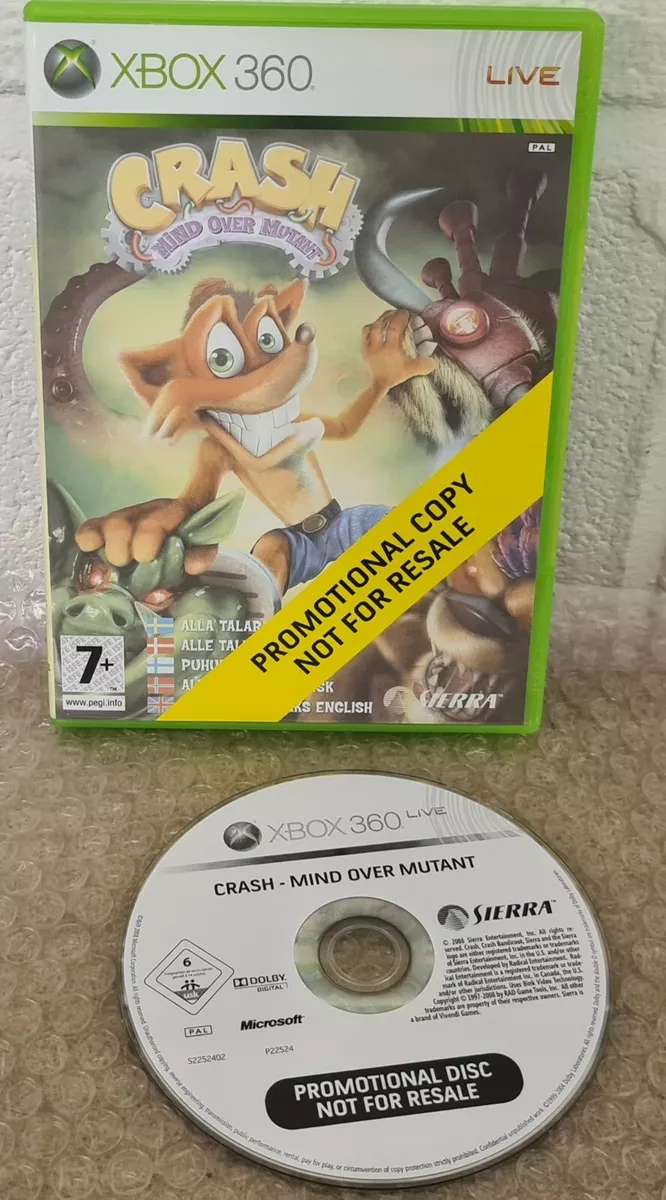 Crash Mind Over Mutant RARE Promotional Copy Microsoft Xbox 360