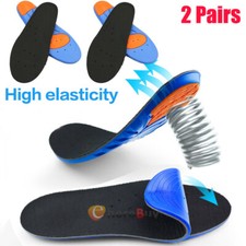 2 Pairs Orthotic Sports Insoles Shoe Inserts Arch Support Inner Soles Adult Size