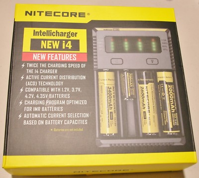 Genuine NITECORE i4 Intellicharger 3.7v Charger For  21700 20700 18350 16340  AA