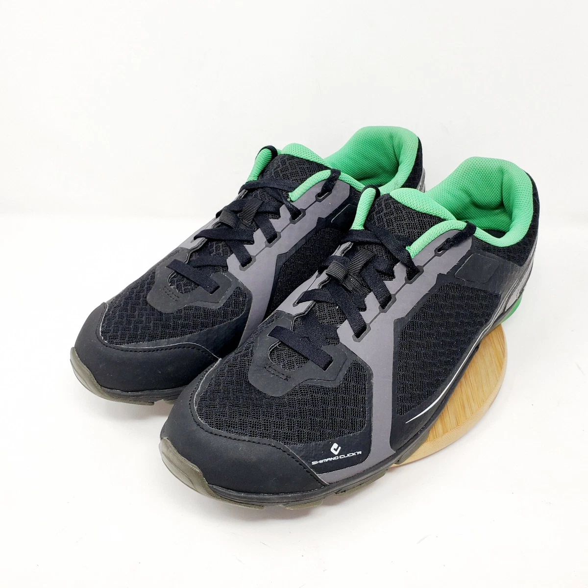 Shimano Cycling Shoes CT41 Mens 48 12.3 Black Green Bike Bicycle