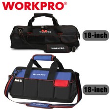 WORKPRO 18 Tool Bag Zipper Wide Mouth Open To...
