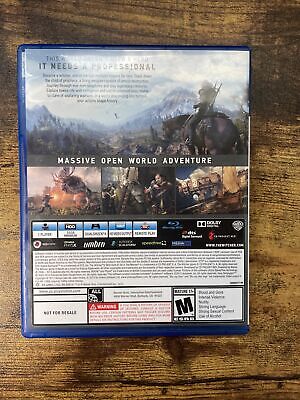 The Witcher 3 WILD HUNT - PS4 w/ Bonus Soundtrack disc Playstation 4,  Complete