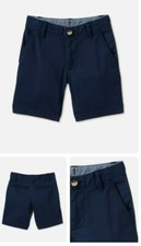 Wonder Nation Boys Flat Front Shorts School Approved Blue Adjustable 14H FR05