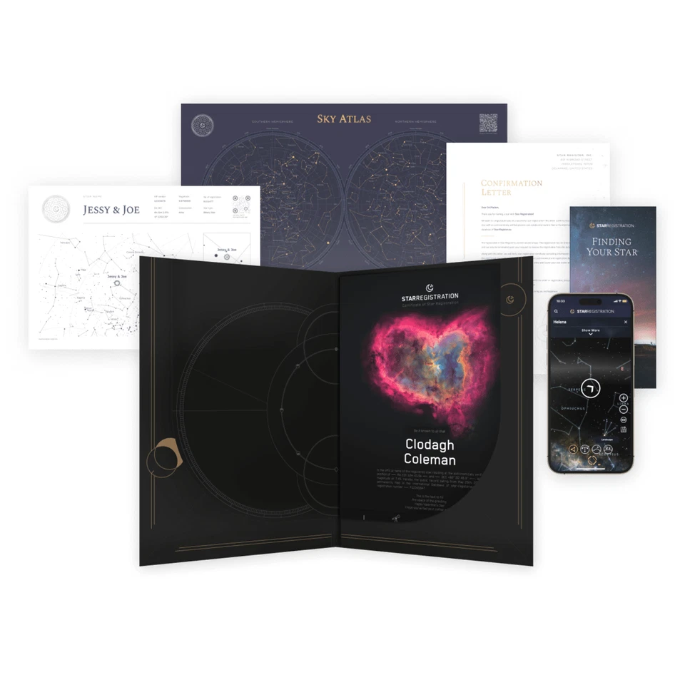 Name a Star for a Loved One - Regalo único de cumpleaños, aniversario o conmemorativo Foto 2 de 4