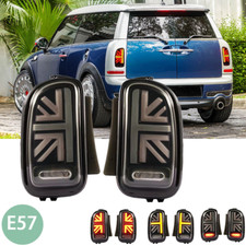 Schwarz LED Rückleuchten mit E5-Nummer Für BMW MINI Cooper Clubman R55 2007-14