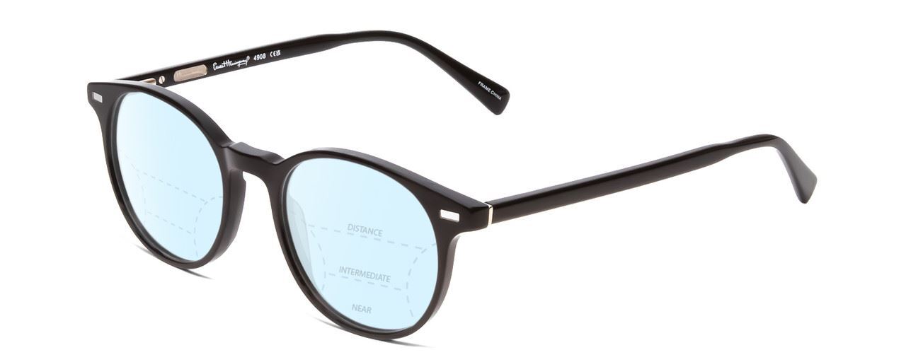 Ernest Hemingway H4908 Unisex Multi-Focus Blue Light Blocking Glasses Black 49mm