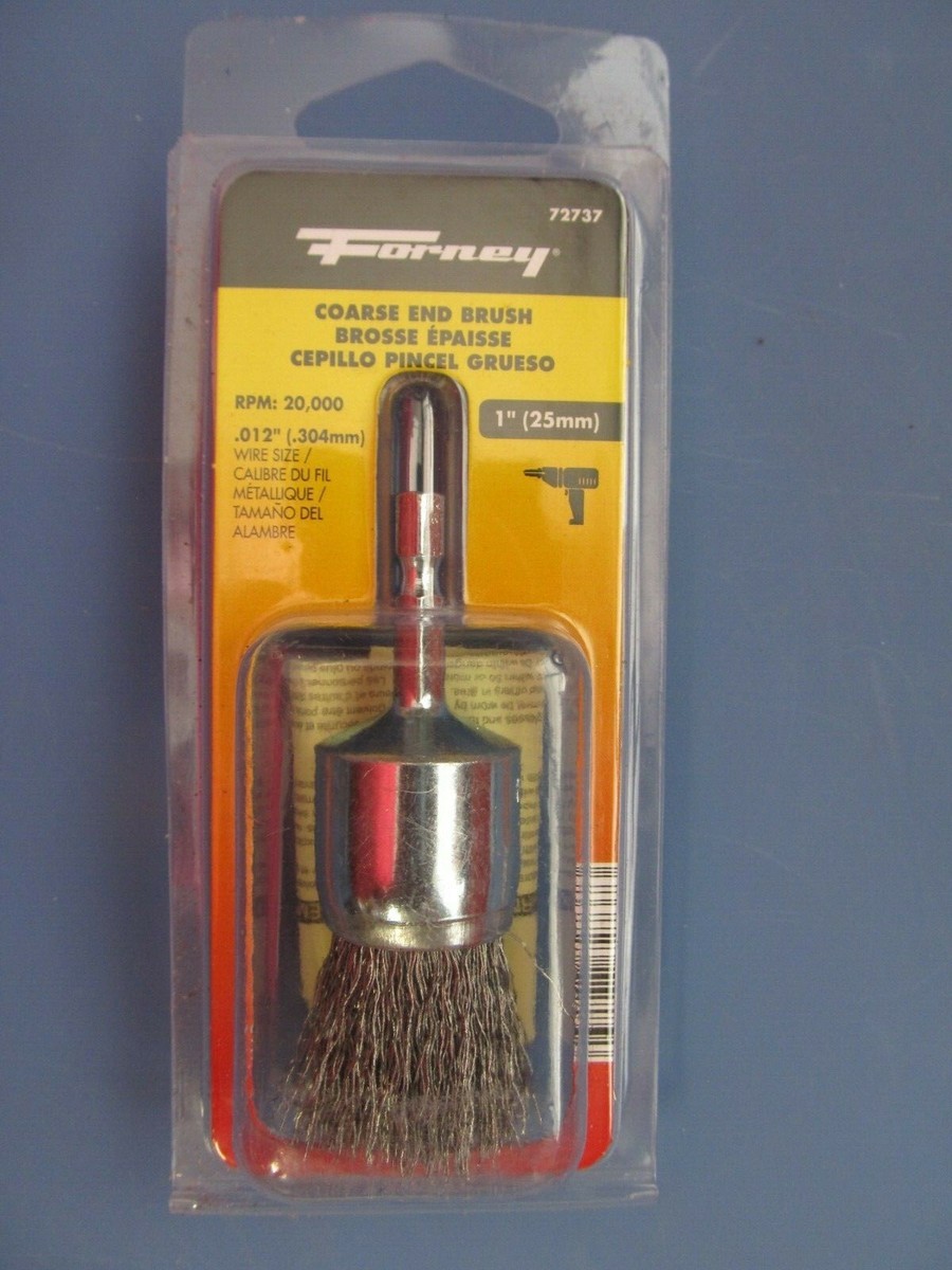 my shop Forney 72737 Wire End Brush, Coarse Crimped with 1/4-Inch Hex