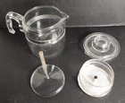 Vintage Pyrex Flameware Glass Percolator Coffee Pot 7756-B 6 Cup