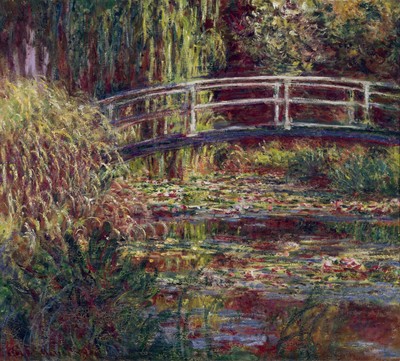 Monet, Claude - The Japanese Bridge (The Water Lily Pond, Symphony In Rose)