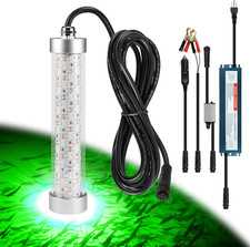 F3 Dimmable Green Underwater Fishing Light 110V 12V / 200W 20000LM Fish Light At