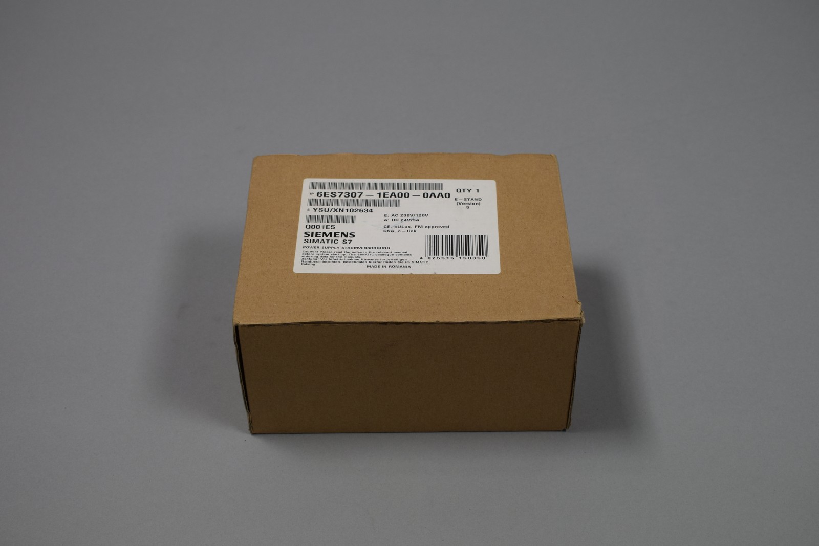 New Siemens 6ES7307-1EA00-0AA0 [24 Months Warranty]