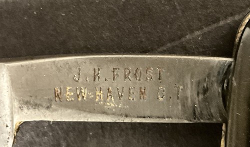 Lot 5 Antique Straight Razors, & Leather Pouch R.F. Ferriere, Elliot,J.M. Frost, - Afbeelding 12 van 12