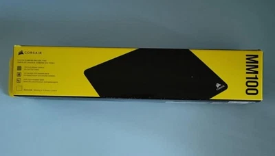 Tapis de souris gaming Corsair MM100 en tissu taille moyenne noir non ouvert - Photo 1/3