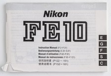 Manuale di istruzioni Nikon FE10 FE-10 fe10 Instructions 