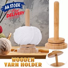 Wooden Yarn Holder Rotating Yarn Storage Wool & Thread Holder for Knitting