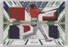 2019 Panini Elite Extra Edition Triple Silhouettes Emerald 6/10 Royce Lewis 13t5