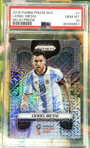 Lionel Messi 2018 Panini Prizm World Cup #1 MOJO PRIZM - Argentina - PSA 10